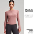 Womens Long Sleeve Yoga Top Fitness Shirt