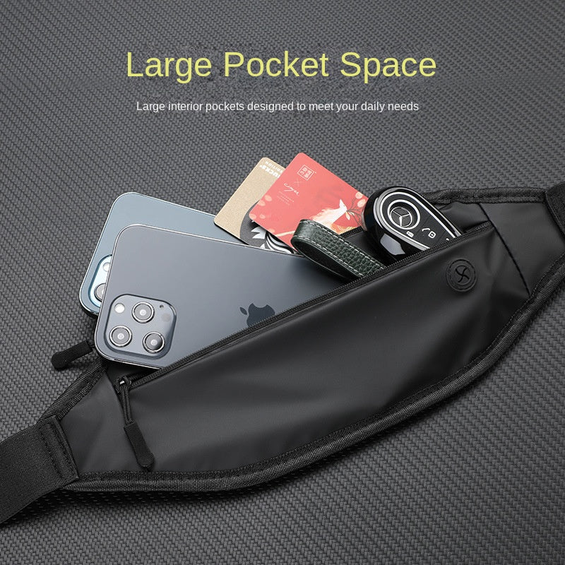Outdoor sports waist bag in stock, ultra-thin invisible men's and women's bag, multifunctional bag, sweat resistant and close fi