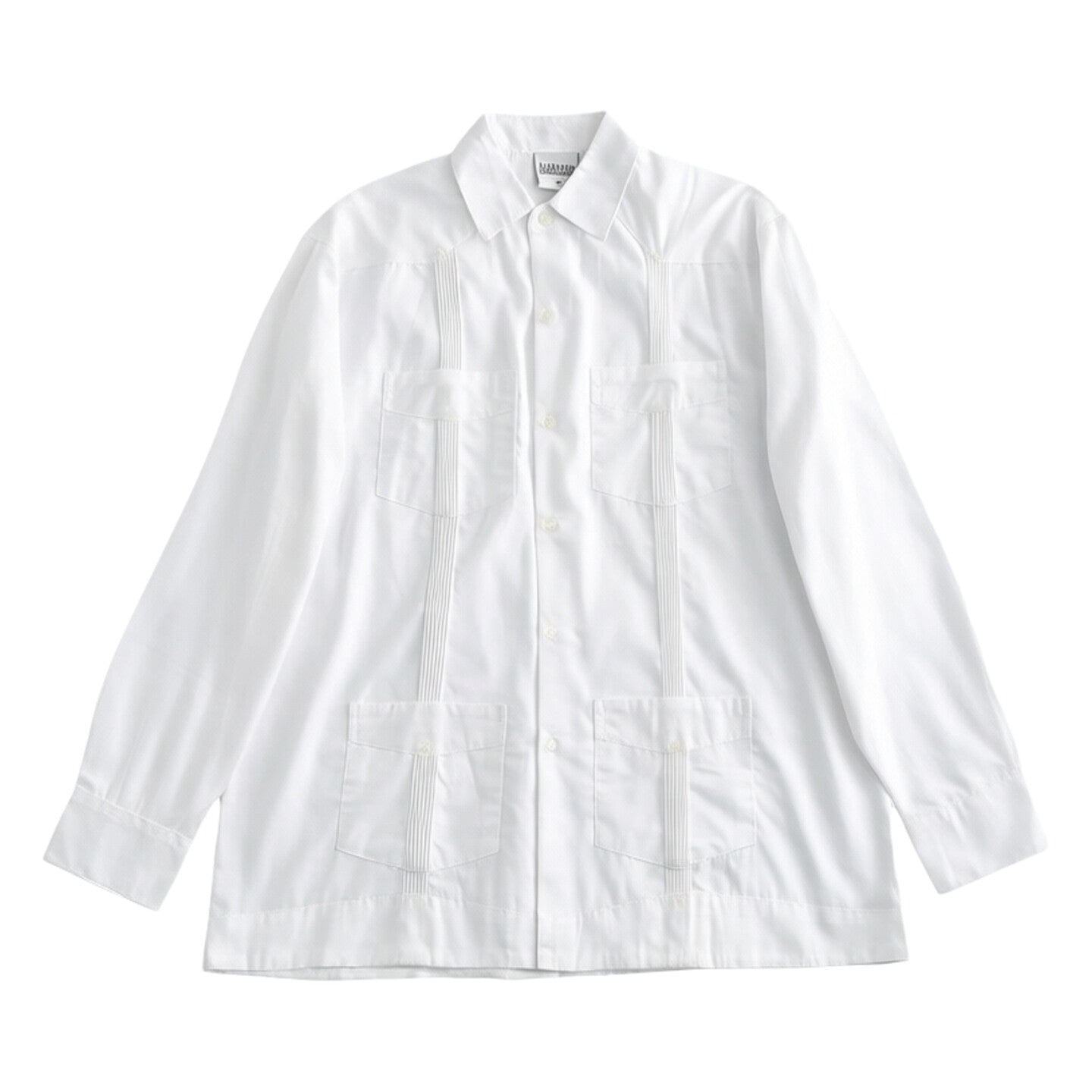 White Patchwork Casual Shirt
