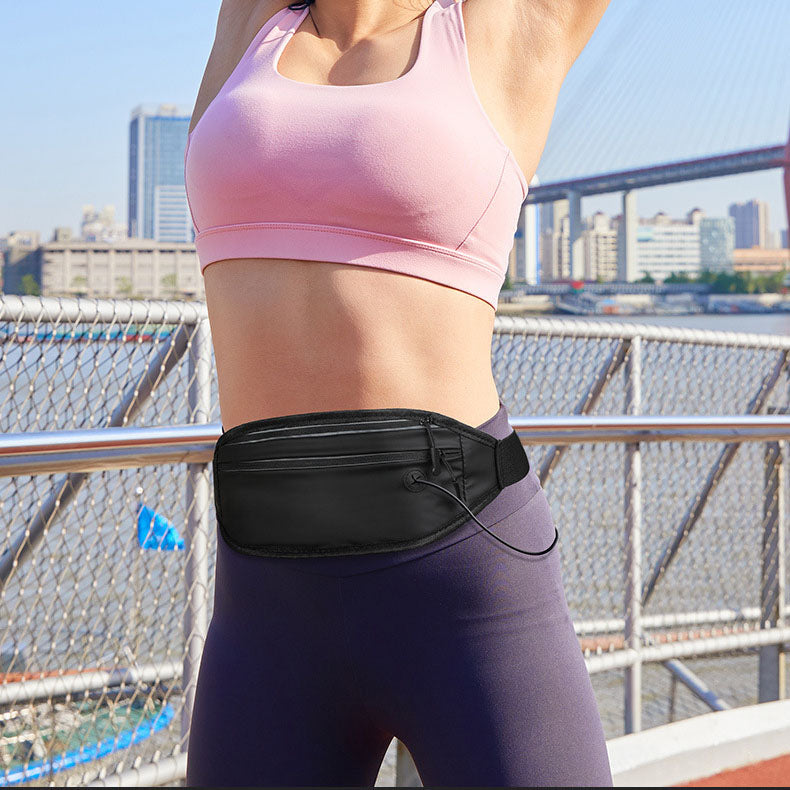 Outdoor sports waist bag in stock, ultra-thin invisible men's and women's bag, multifunctional bag, sweat resistant and close fi