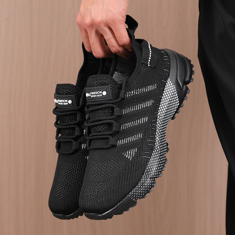 Men Casual Running Shoes Breathable Mesh Lace Up Outdoor Sports Shoes
